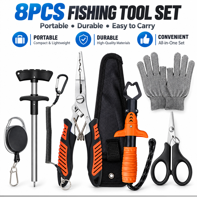 Fishing Line Cutter - Set Tang Pancing Multifungsi Profesional, Alat