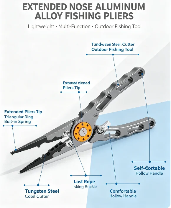 Tang Pancing dengan Ujung Panj - Fishing Line Cutter ulasan dan harga