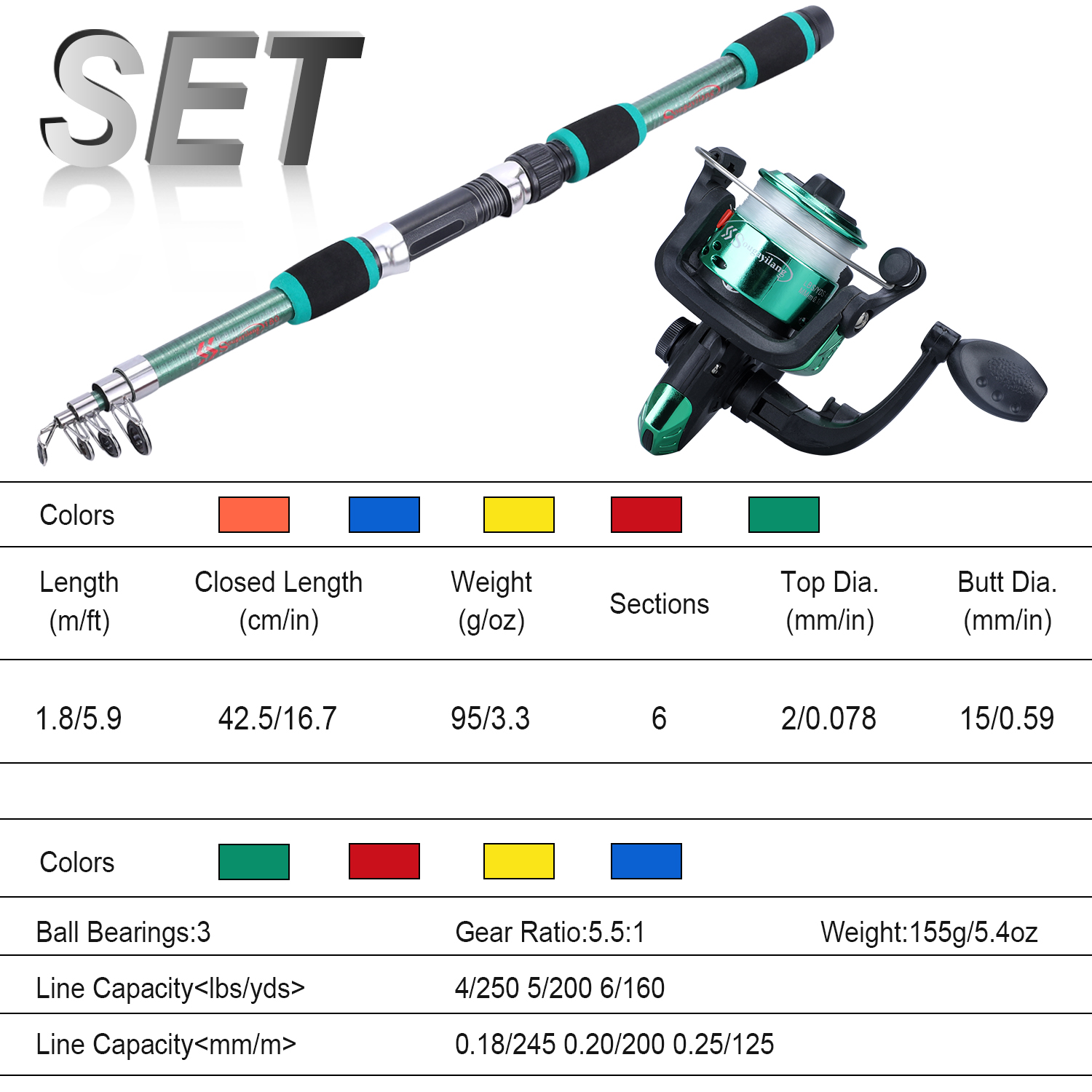 Sougayilang Set tongkat pancin - Freshwater Line ulasan dan harga